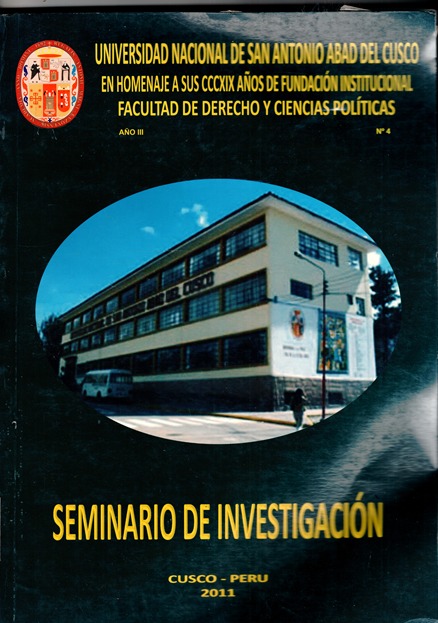 SEMINARIO DE INVESTIGACION- AÑO III-2011